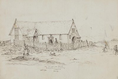 The Temporary Church 1854 Dr A.C. Barker Acc.1949.29.2
